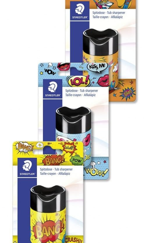 Šiljilo pvc s pvc kutijom Comic Staedtler 511 66COBK blister!!