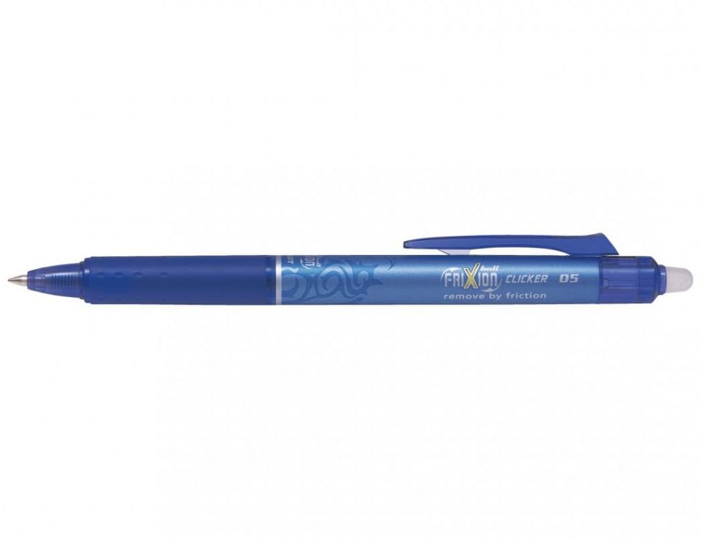 Roler gel 0.5mm Frixion clicker plavi piši-briši Pilot BLRT-FR5-L