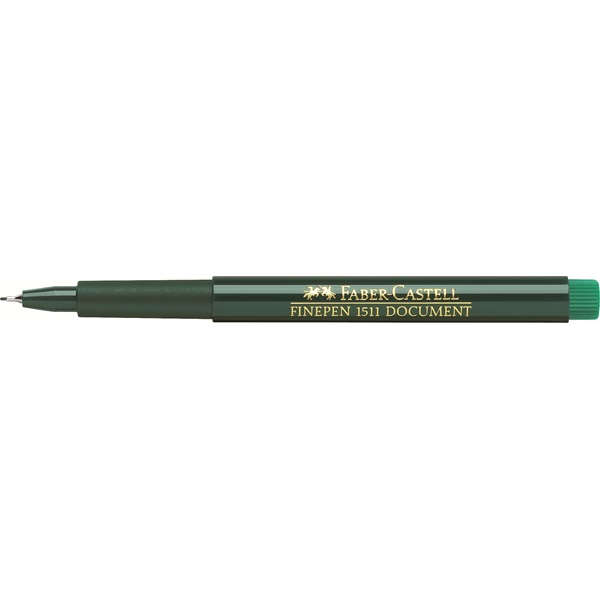 Flomaster finepen 0,4 mm Faber-Castell 1511 zeleni
