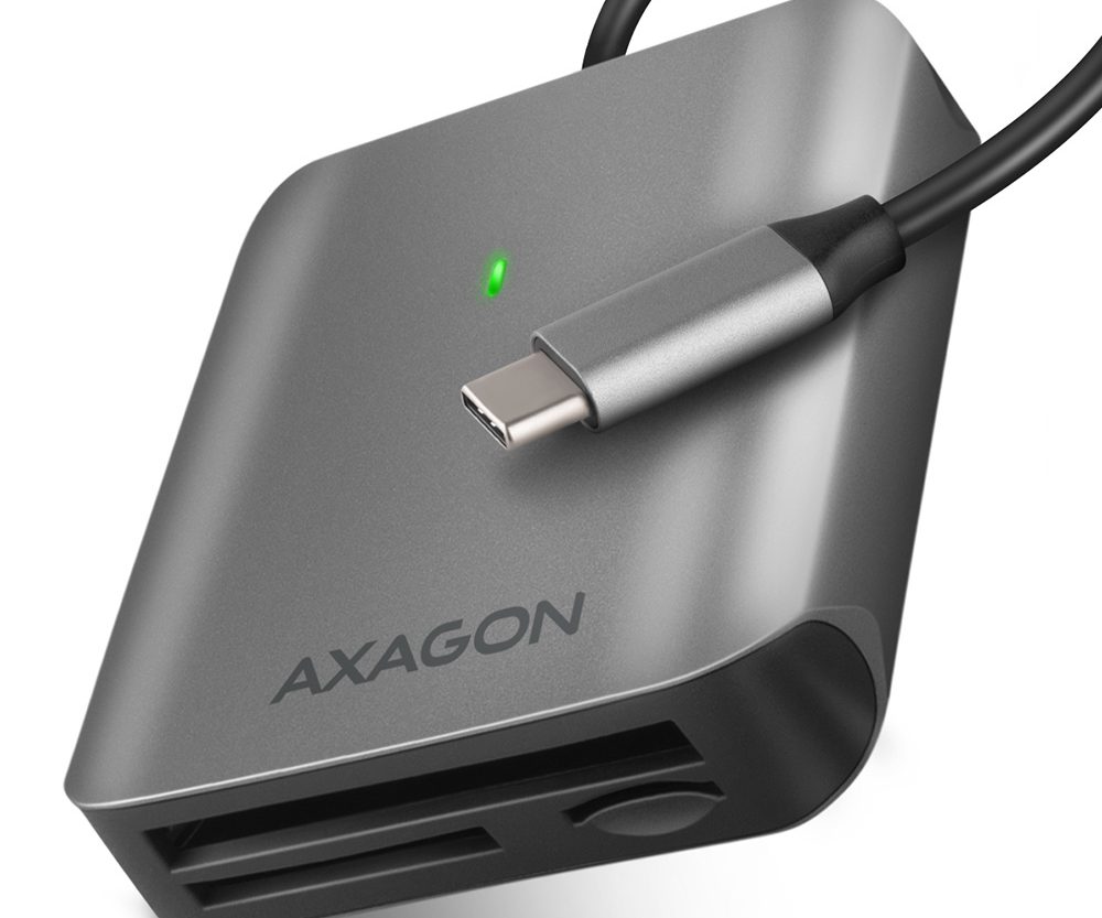 Čitač pametnih kartica AXAGON CRE-S3C SUPERSPEED USB-C UHS-II READER