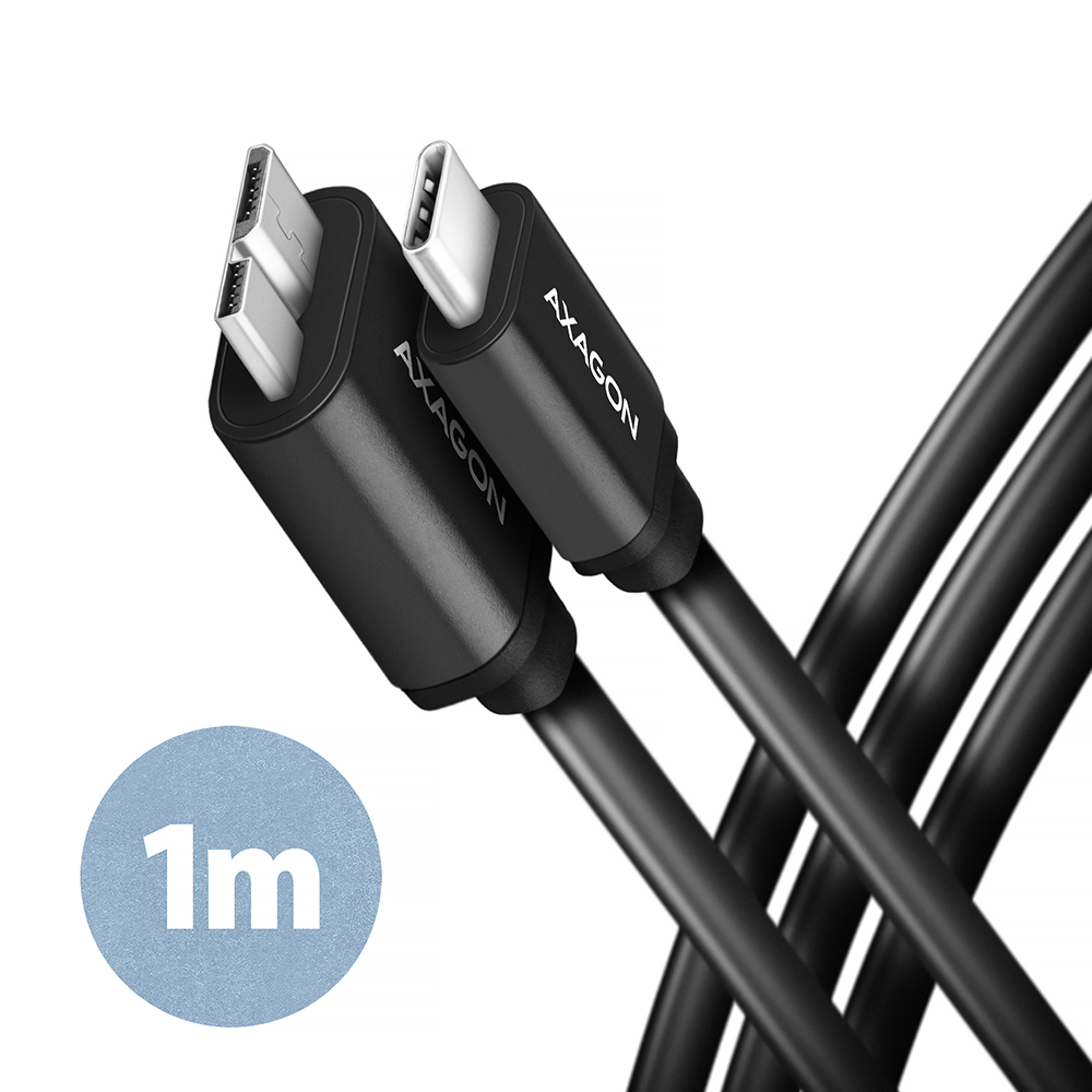 CC USB CM 3.2Gen1 -> USB MicroBM Superspeed, 1m, AXA
