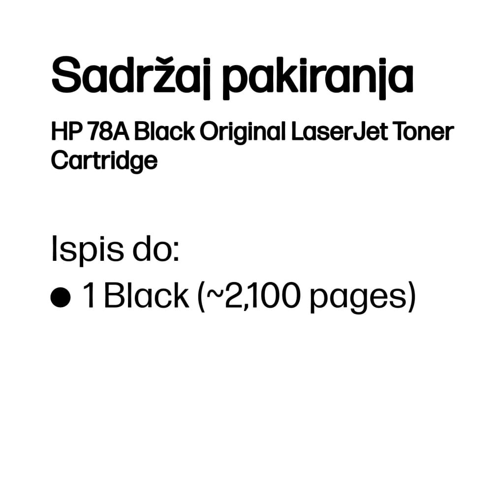 HP Toner CE278A black HV - Slika 2