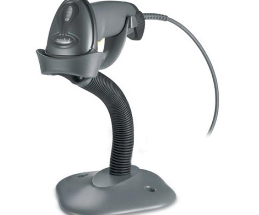 Zebra LS2208 laserski barcode čitač 1D USB kabel + stalak