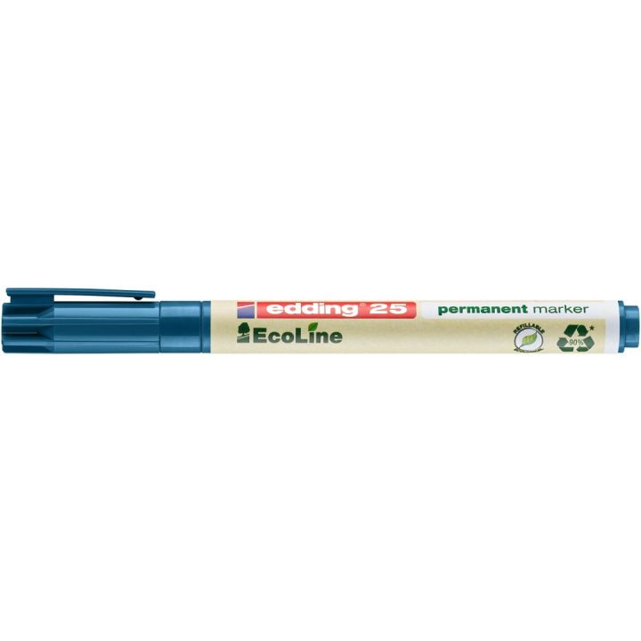 Alternative view of Marker permanentni 1 mm okrugli vrh EcoLine Edding 25 plavi