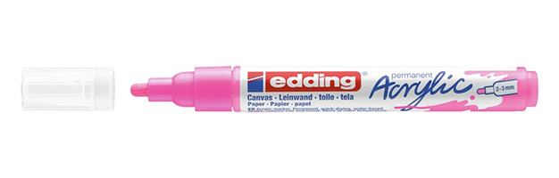 Marker akrilni 2-3 mm Edding 5100069 fluo rozi