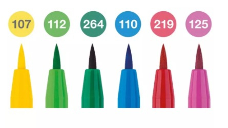 Set Pitt artist brush B 6boja Springtime Faber-Castell 167177 blister!! - Slika 2