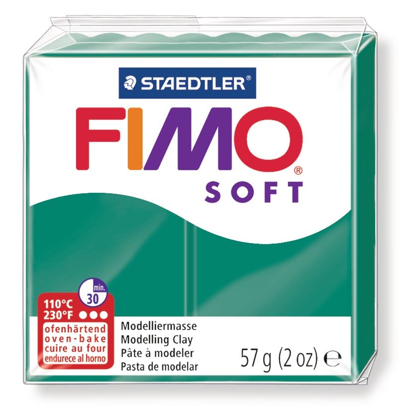 Masa za modeliranje   57g Fimo Soft Staedtler 8020-56 emerald zelena