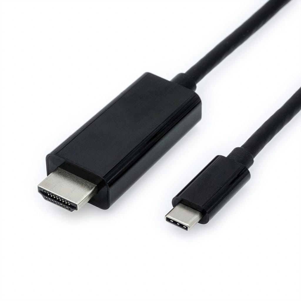Roline Value USB-C na HDMI kabel 1m crni