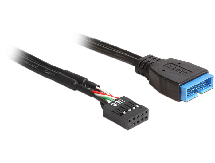 Delock USB 3.0 (M) na USB 2.0 (Ž) kabel (matična ploča), interni