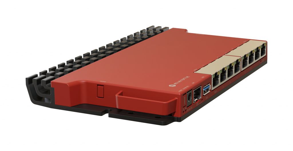 Mikrotik RouterBOARD L009UiGS-RM, 800MHz CPU, 512MB RAM, 8×G-LAN, 1×2.5G SFP, USB, desktop/1U rackmount kućište, PSU, K-79 rackmount kit, RouterOS L5 - Slika 4
