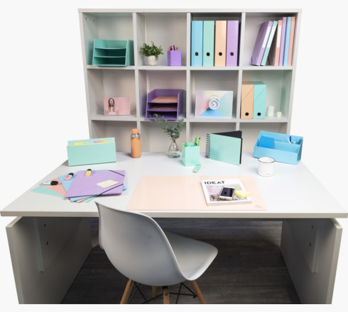 Alternative view of Mapa stolna plastificirana 57,5x37,5 cm Aquarel Exacompta 60196D pastelno sortirano