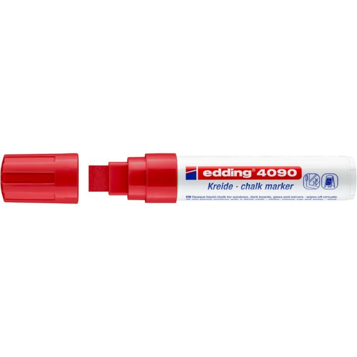 Marker-kreda za staklo 4-15 mm Edding 4090 crveni