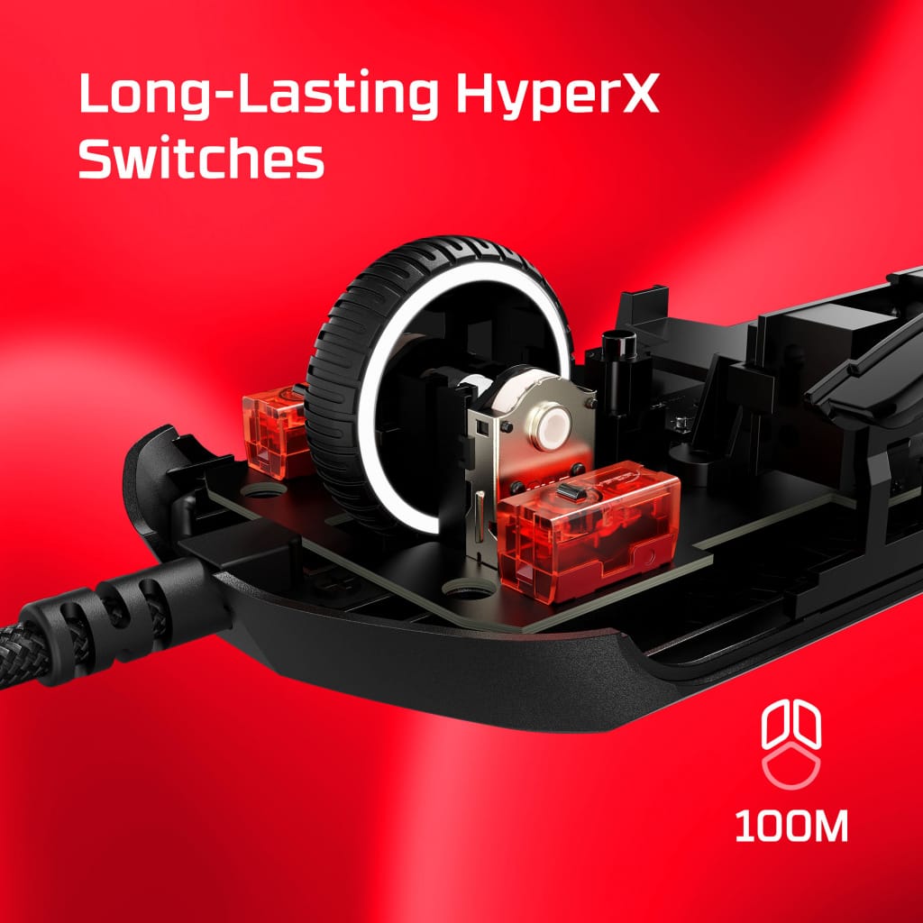 HP HyperX Pulsefire Haste 2 Wired Black - Slika 5