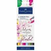Marker obostrani akvarel  6boja Lettering Goldfaber Faber-Castell 164524 sortirano blister!!