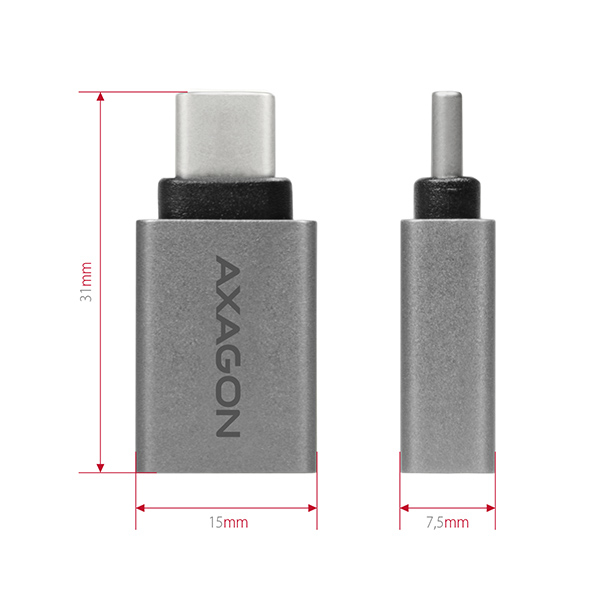 AXAGON RUCM-AFA adapter USB 3.0 Type-C M > na USB 3.0 Type-A F - Slika 9