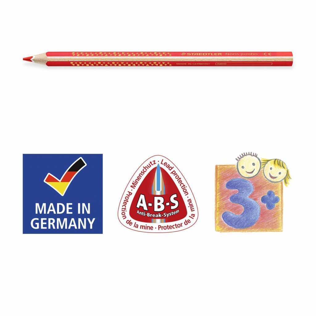 Boje drvene jumbo Noris Club Staedtler 1284-0 bijele - Slika 3