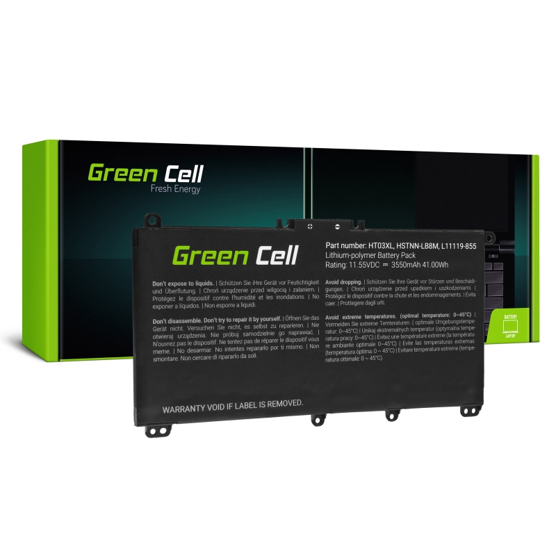 Green Cell (HP163) baterija 3550 mAh,11.55V HT03XL do HP 240 G7 245 G7 250 G7 255 G7, HP 14 15 17, HP Pavilion 14 15