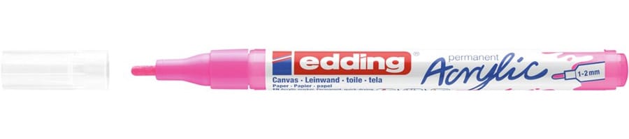 Marker akrilni 1-2 mm Edding 5300069 fluo rozi