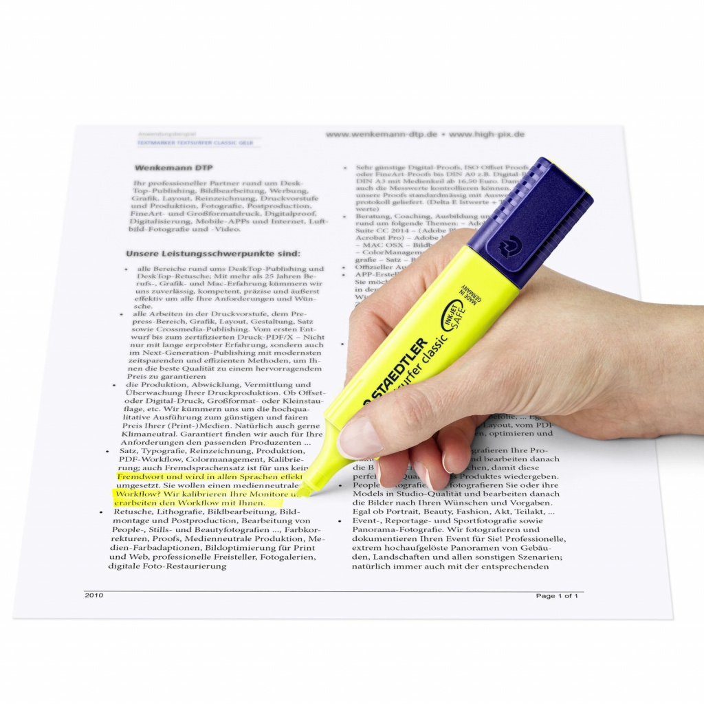 Signir 1-5 mm classic Staedtler 364-1 BKDA žuti blister!! - Slika 4