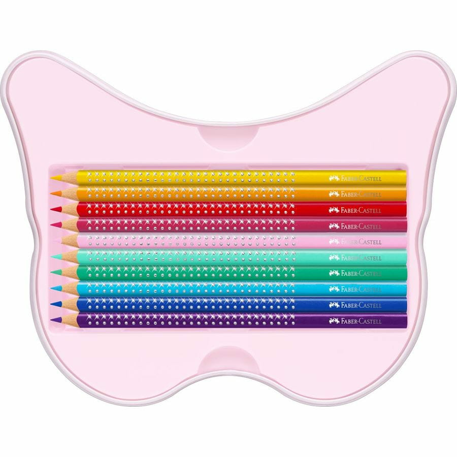 Boje drvene 20boja metalna kutija Sparkle Butterfly Faber Castell 201971 - Slika 3