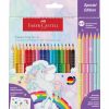 Boje drvene  18boja Grip 2001+6boja drvenih Sparkle pastel Unicorn Faber Castell 201543 blister