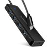 USB HUB 4 x USB 3.2 Gen1, USB-CM, 19cm, USB-C power IN, Axagon HUE-C1C