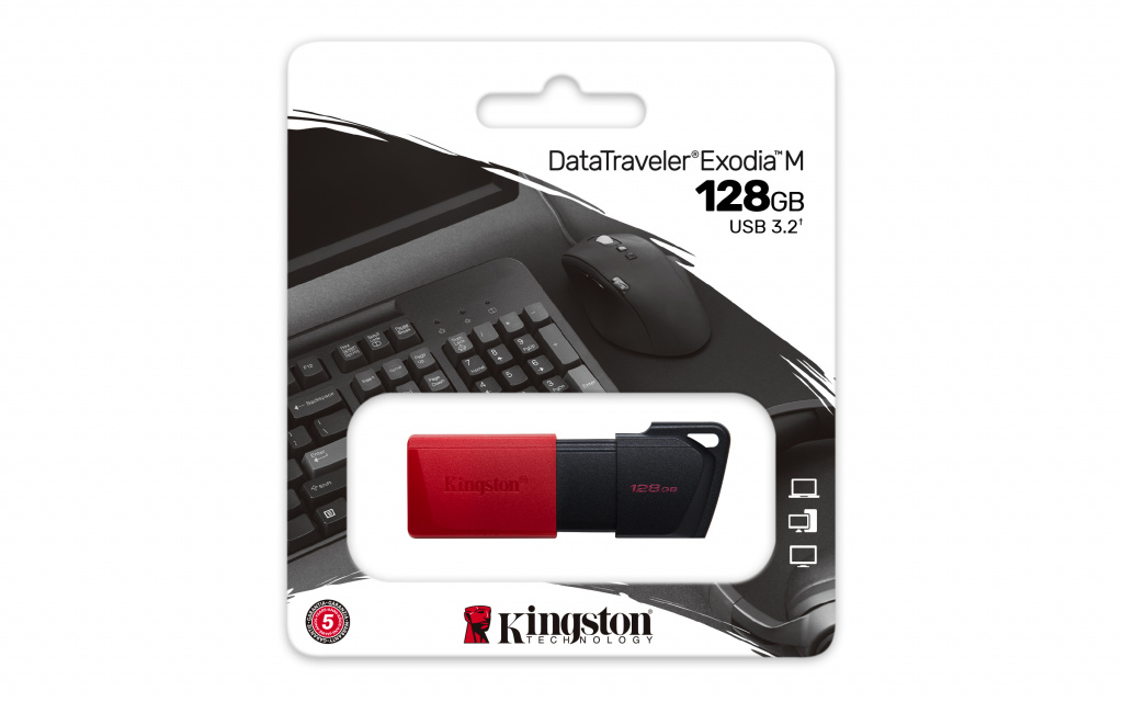Kingston USB 3.2 Flash Drive 128GB DataTraveler Exodia M slider cap - Slika 6