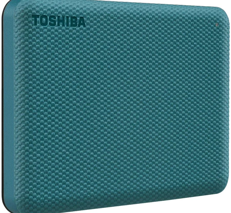 HDD Extern TOSHIBA CANVIO Advance 2TB, 2.5", USB 3.2 Gen1 (5Gbit/s), Backup and Security software, Textured Green, 149g