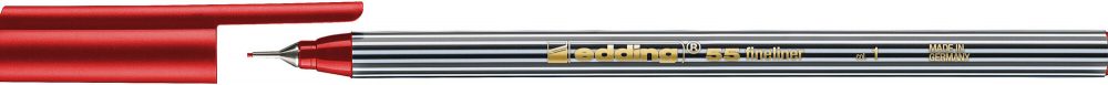 Flomaster fineliner 0,3 mm Edding 55 crveni