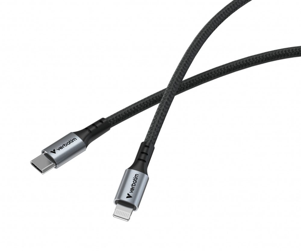 Alternative view of Verbatim Sync & Charge kabel USB-C na Lightning, M/M, 60W PD3.0, crni,1.2m