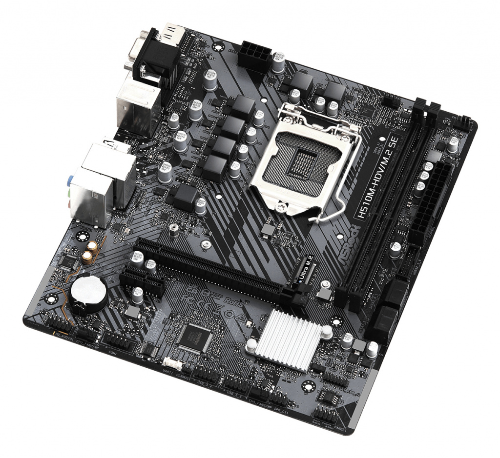 ASRock MB H510M-HDV/M.2 SE, S.1200, 2xDDR4/3200MHz, PCIe 4.0, G-LAN, VGA/DVI-D/HDMI, mATX - Slika 5