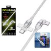 Maxmobile data kabel TYPE C-TYPE C A04 WHITE QC 240W, Dual rate, 1,2m