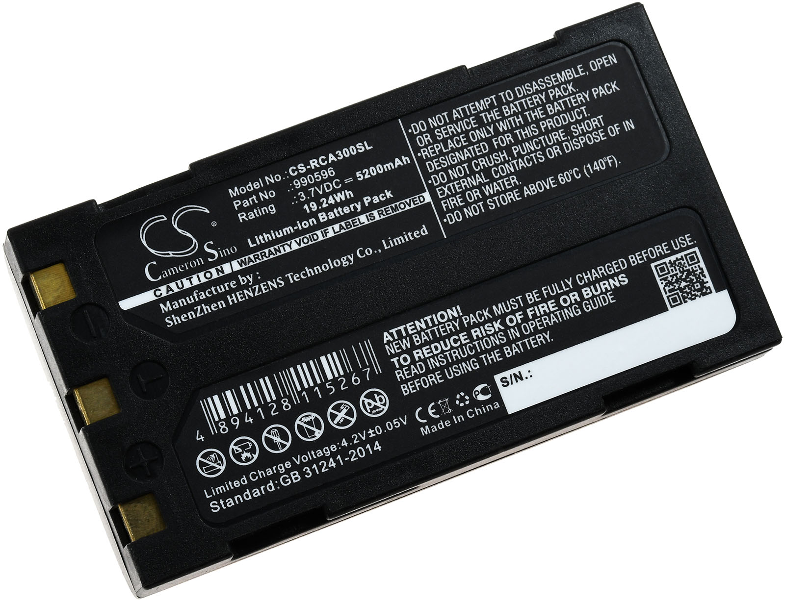 Baterija za Ridgid Inspektionskamera CA-100 / Typ 990596