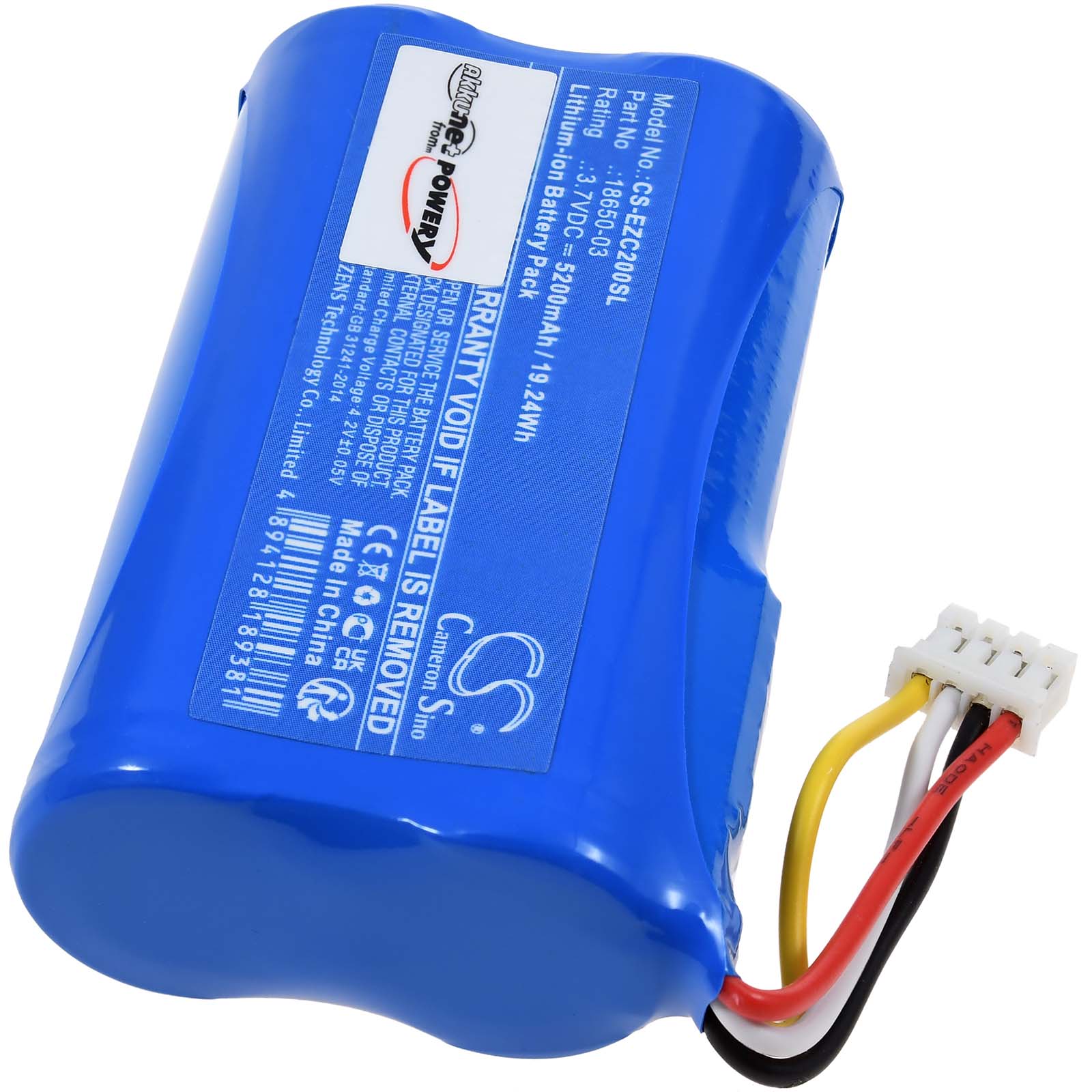 Baterija za ezviz DB2 / Typ 18650-03 Video-Türklingel Überwachungskamera