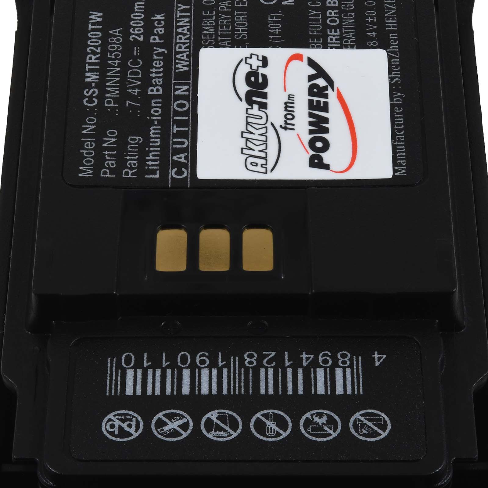 Baterija za Funkgerät Motorola R2 / Typ PMNN4600A / PMNN4598A - Slika 3