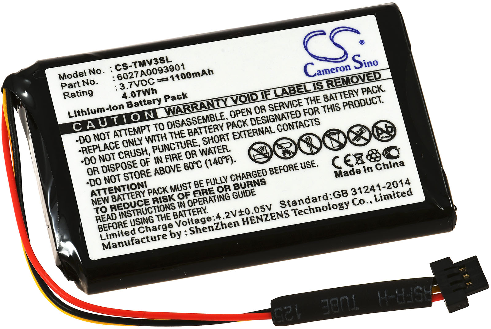 Baterija za GPS Navigation TomTom V3 / N14644 / Typ 6027A0093901 - Slika 3
