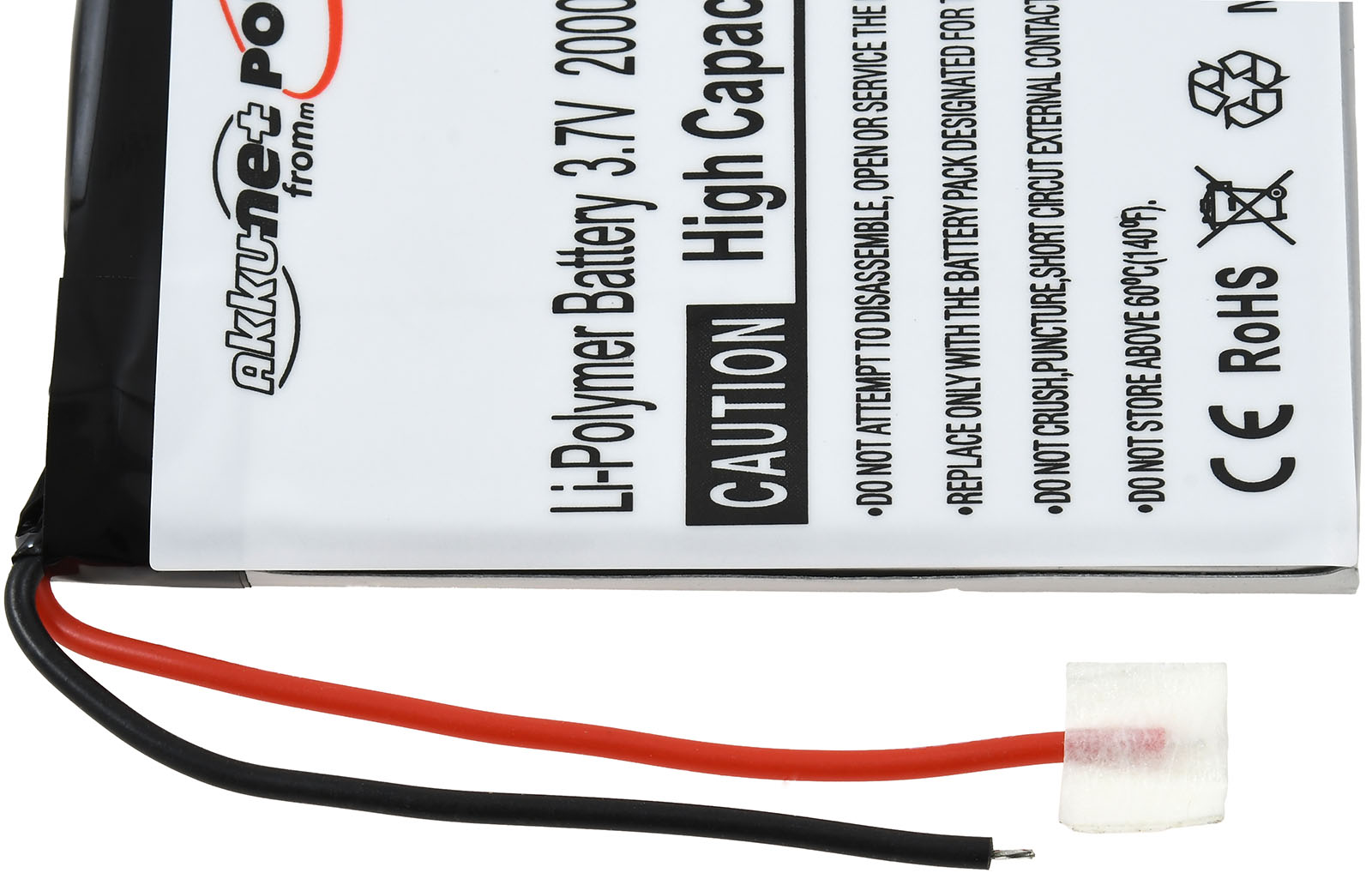 Baterija za GPS, Navigation NavGear GTX-60 / RSX-60 / Typ A505068G - Slika 3