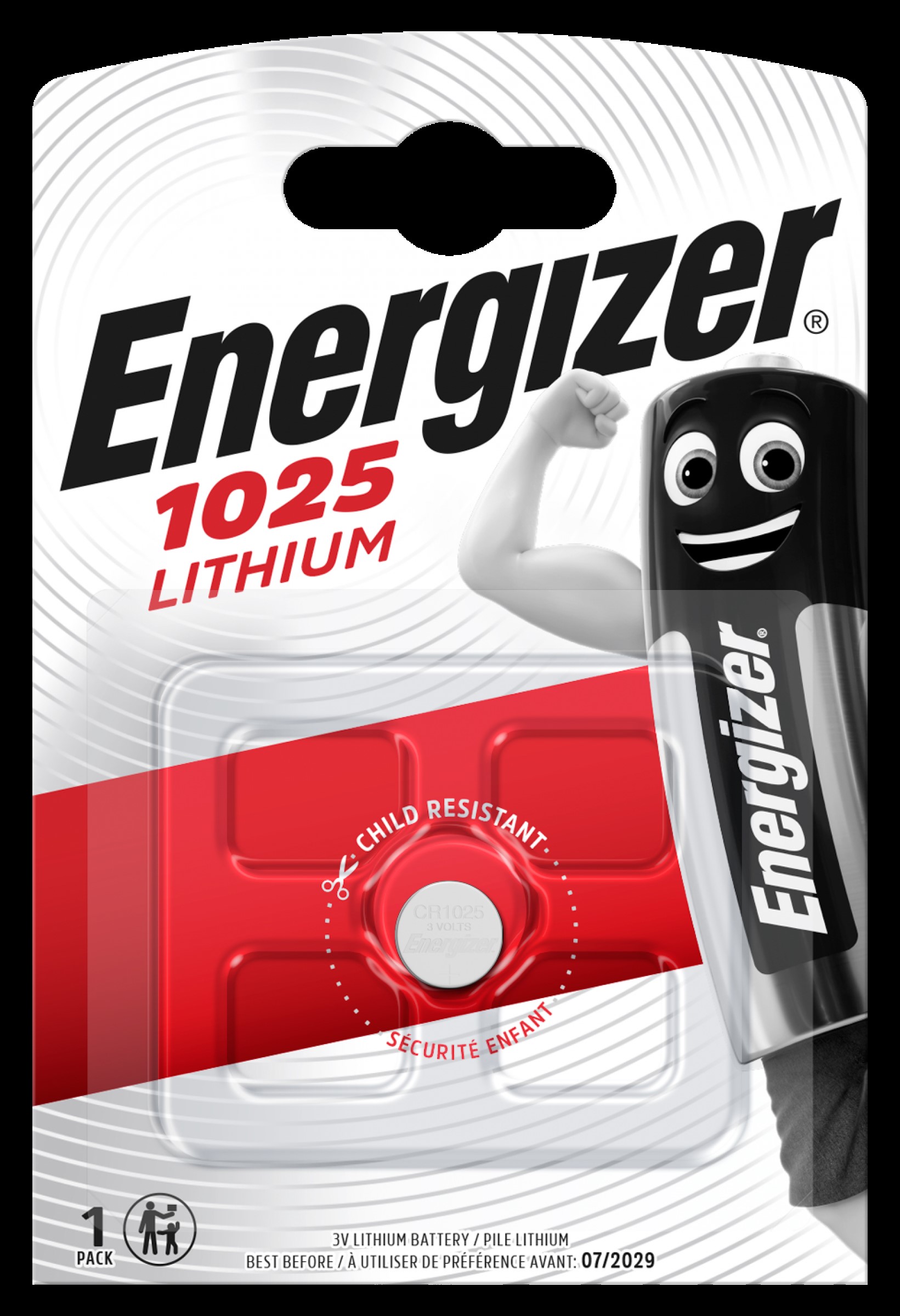 Lithium dugmasta Baterija Energizer CR1025 / 1025C1 1 kom Blister