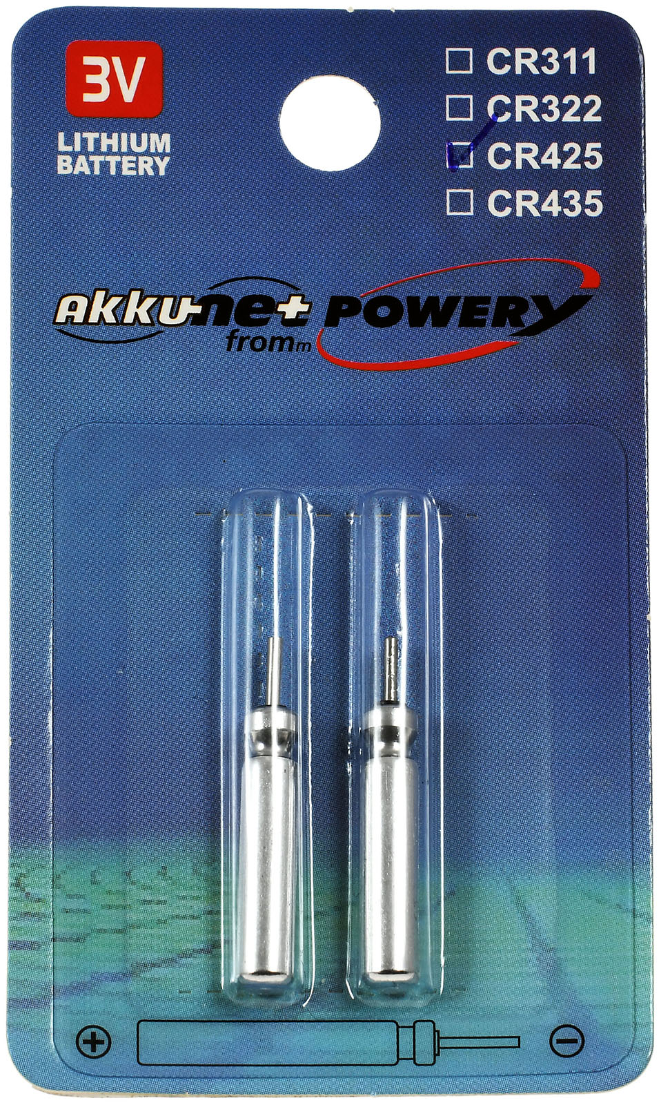 LithiumBaterija CR425 za Elektro Posen, Angelposen, Bissanzeiger 2 kom Blister
