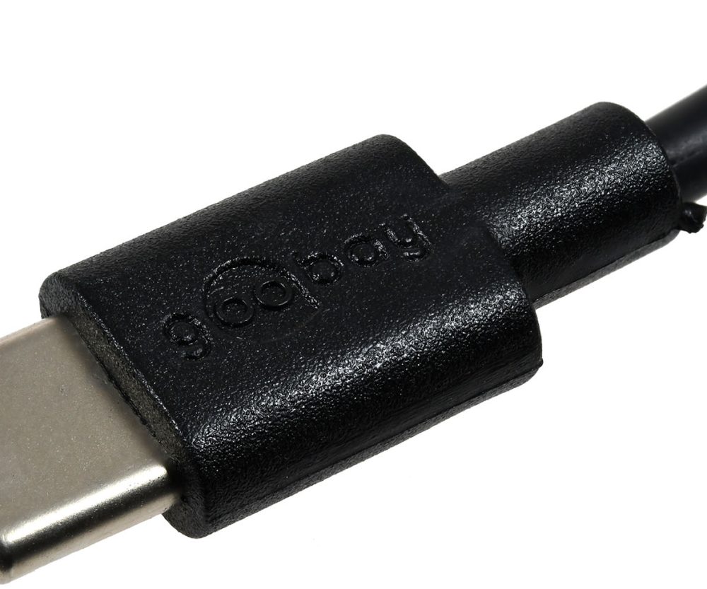 Alternative view of goobay USB-C Lade- u. Synchronisationskabel za uređaj mir USB-C Anschluss, 0,1m, crna