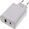 2-Port USB-SchnellPunjač USB-PD/QC Adapter 45 W bijela