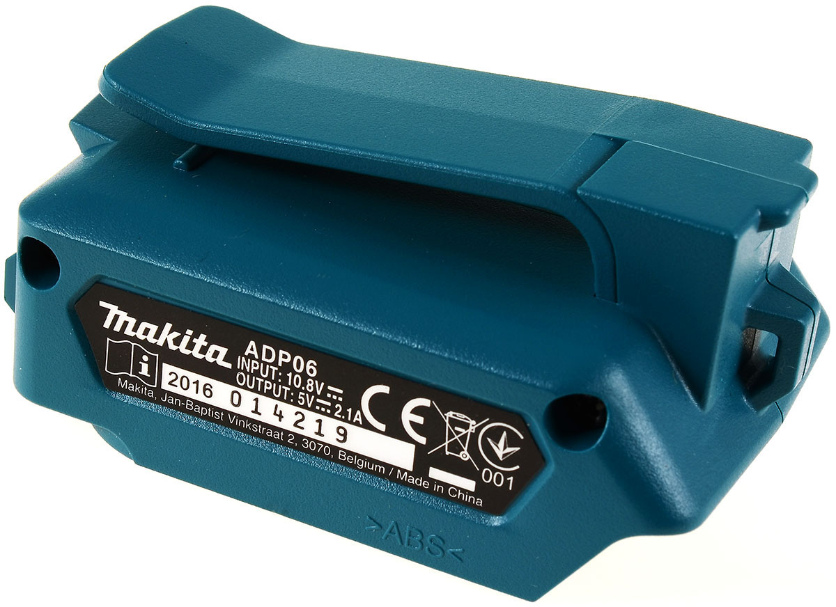 Makita baterijski-USB-Lade-Adapter Typ DEAADP08 / ADP08 za 12V-baterije Original - Slika 2