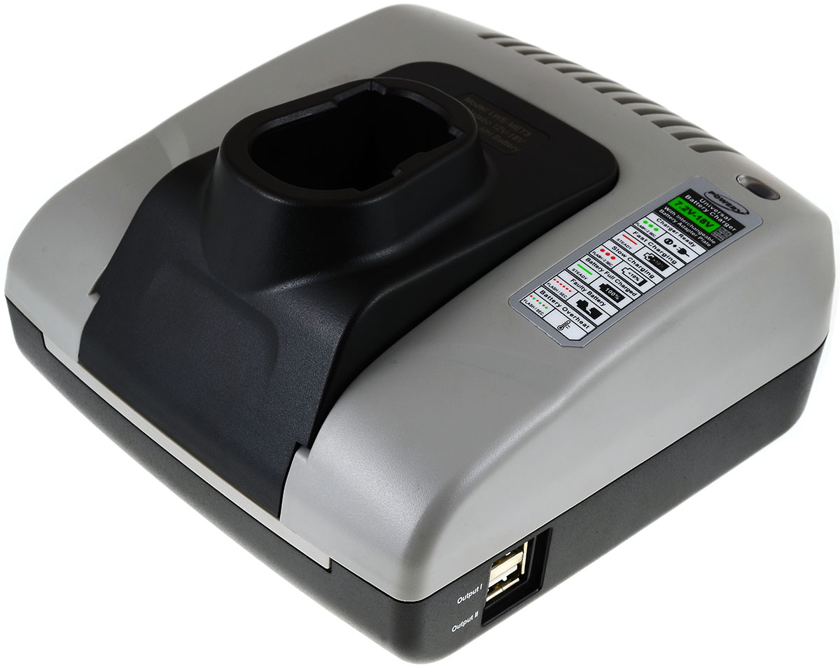 Powery baterijski-Punjač sa USB za Metabo BSZ 14.4 / Typ 6.25475