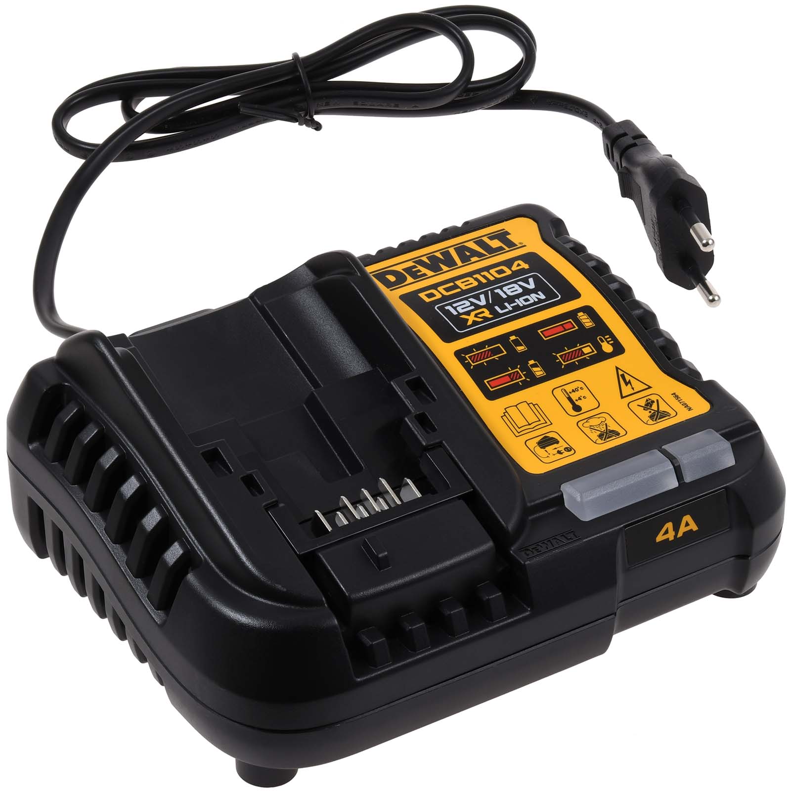 Dewalt baterijski-SchnellPunjač / Baterija-Punjač 10,8-18V DCB1104 za alle XR-Schiebe-baterije