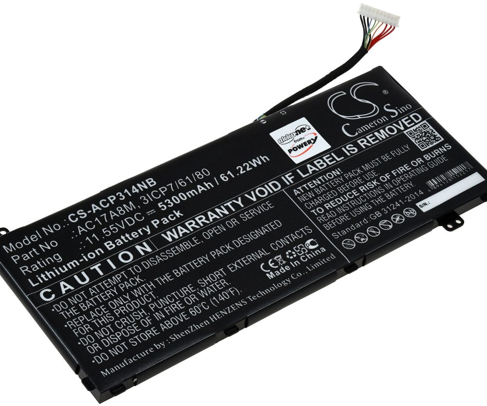 Baterija za laptop Acer TravelMate X3410-M-50AR / Spin 3 SP314-52-599W / Typ AC17A8M