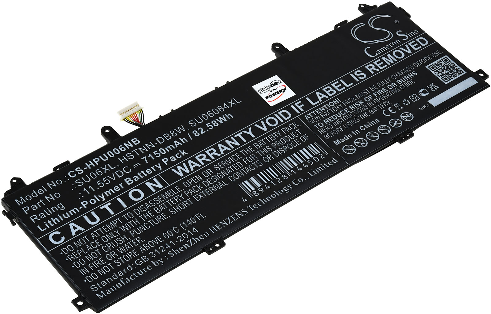 Baterija za laptop HP Spectre X360 15-df0126ng / Spectre X360 15-df0106ng / Typ SU06XL