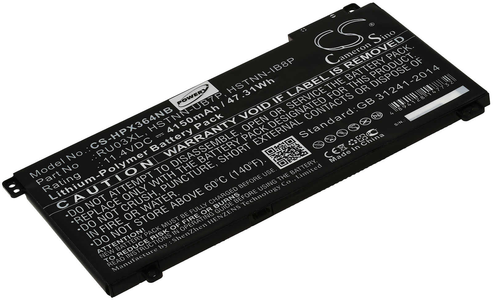 Baterija za laptop HP ProBook x360 440 G1 / Typ HSTNN-LB8K / RU03XL