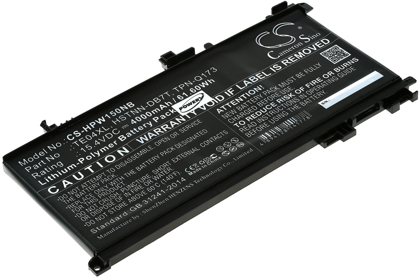 Baterija za laptop HP Omen 15-AX200 / 15-AX200NX / 15-AX201NX / 15-AX203NX / Typ TE04XL