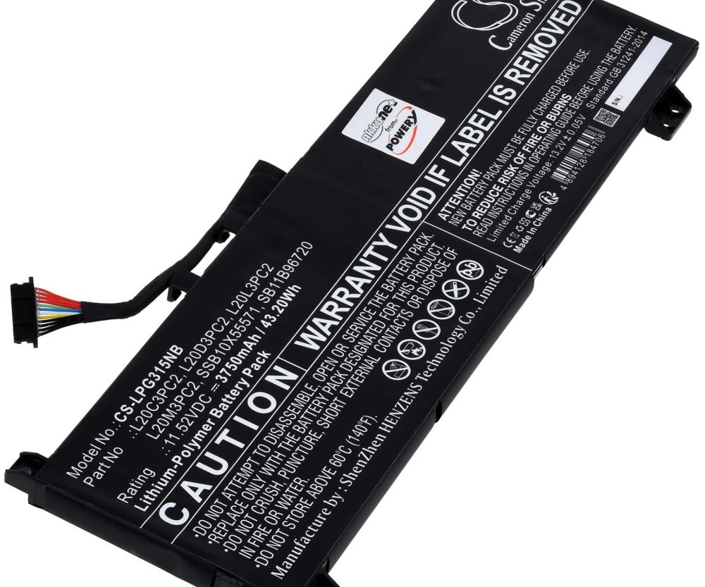 Baterija za laptop Lenovo IdeaPad Gaming 3 15ACH6 82K201EVMX / Typ L20L3PC2