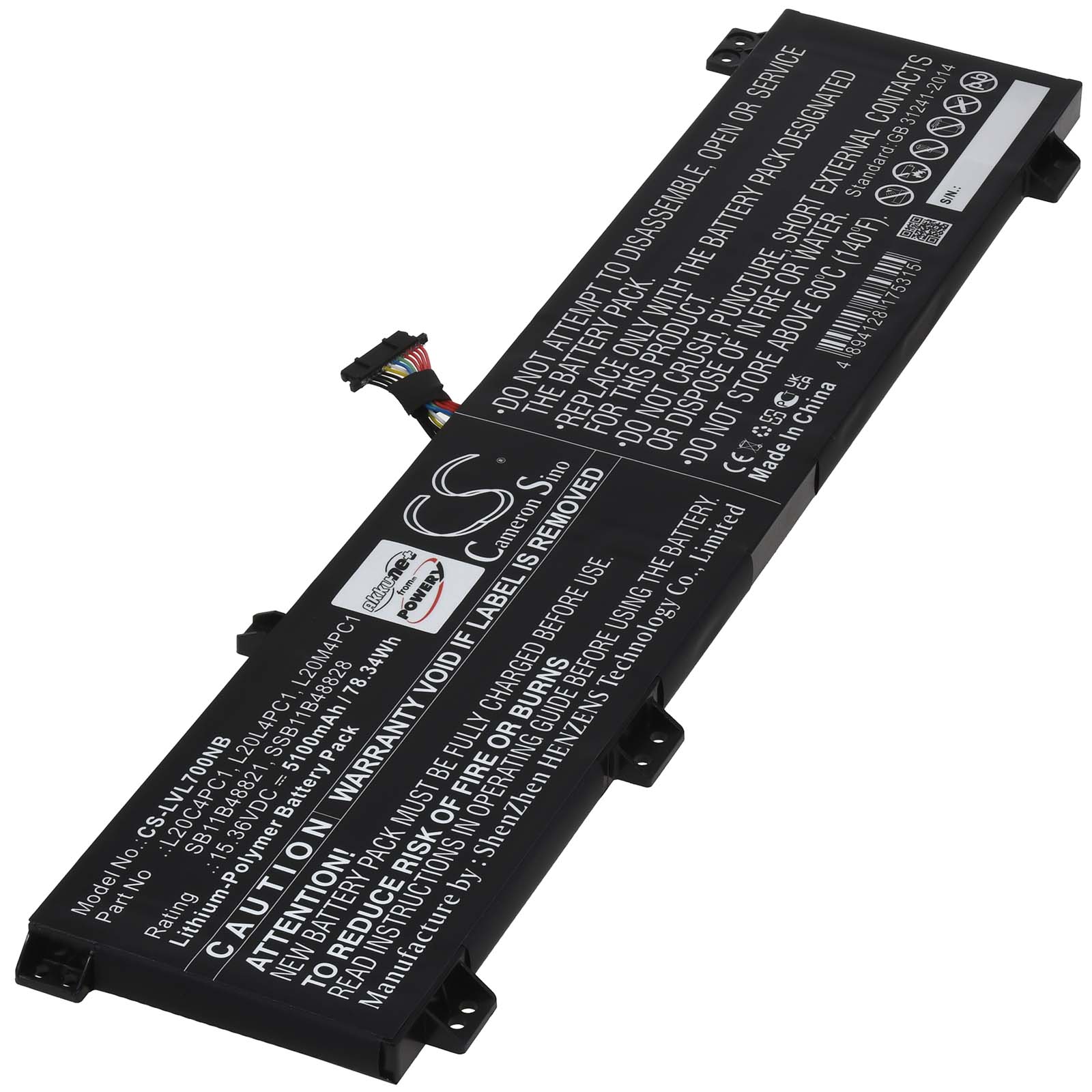 Baterija za laptop Lenovo Legion 5 Pro 82JD serija / Legion 7 16ACHG5 / Typ L20C4PC1